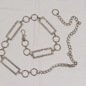 Adjustable Chain Belt Sparkly Bling